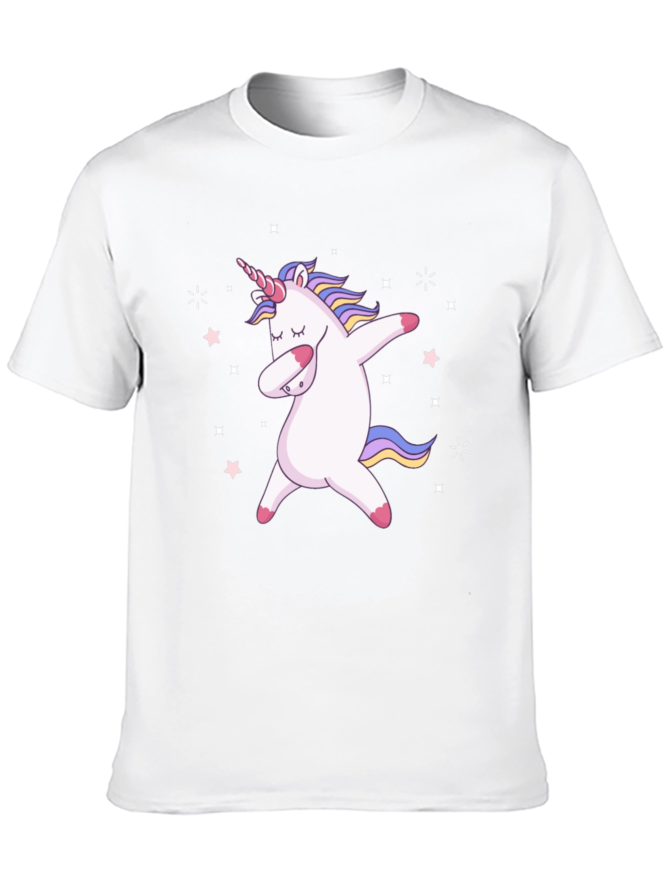 Dabbing Unicorn Black Graphic Tee