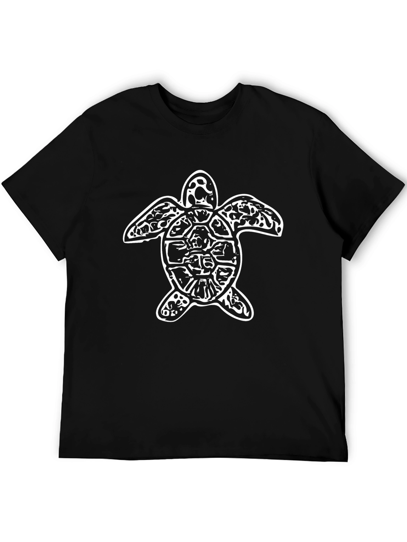 Sea Turtle Graphic Tee - Casual Black T-Shirt
