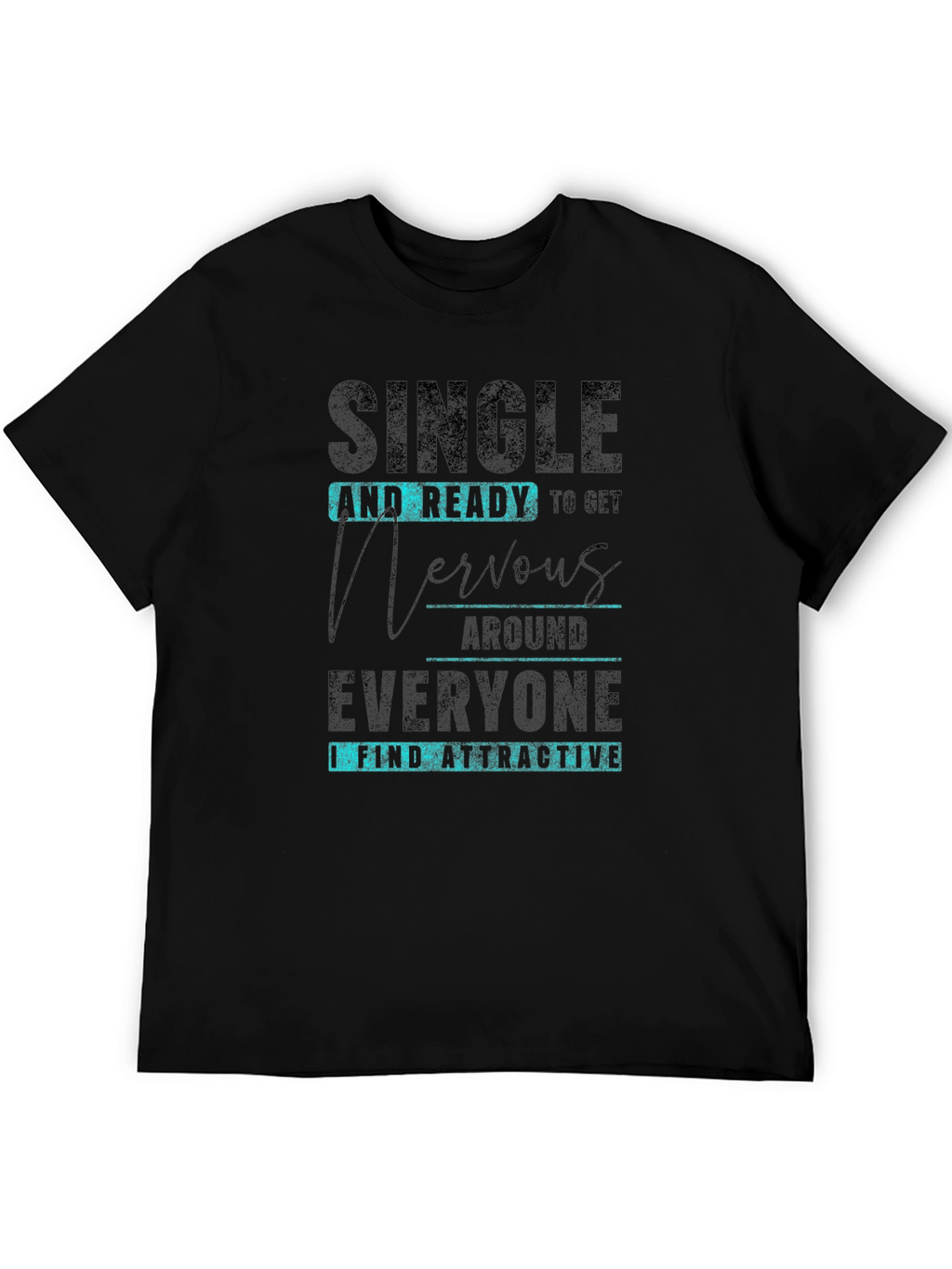 Single & Ready Graphic T-Shirt - Black