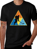 Retro Hockey Player Graphic Tee