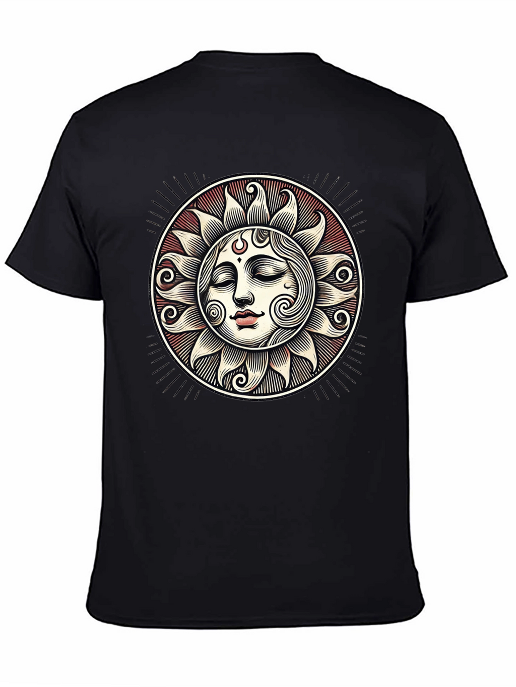 Celestial Sun Face Graphic Tee