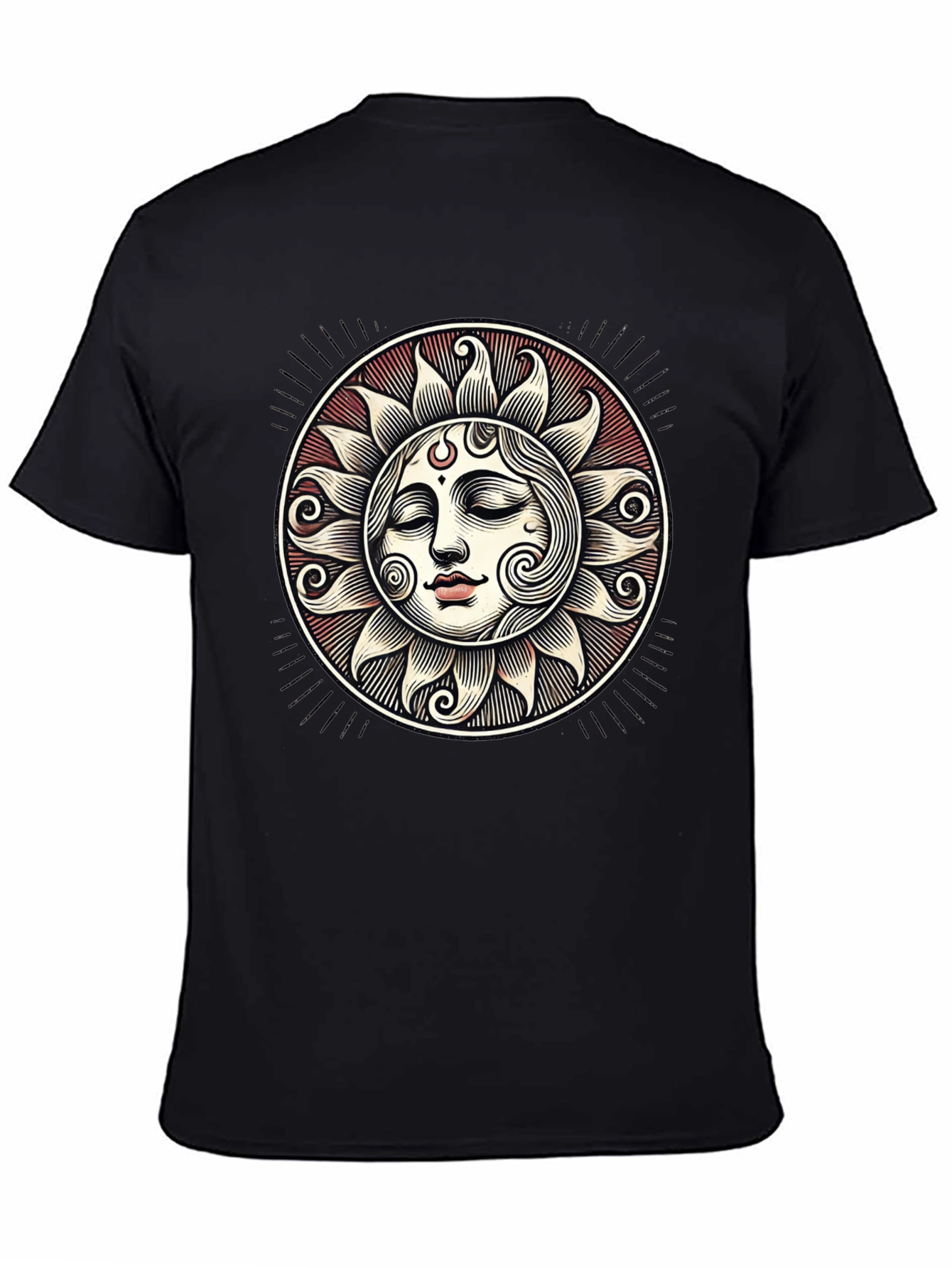 Celestial Sun Face Graphic Tee