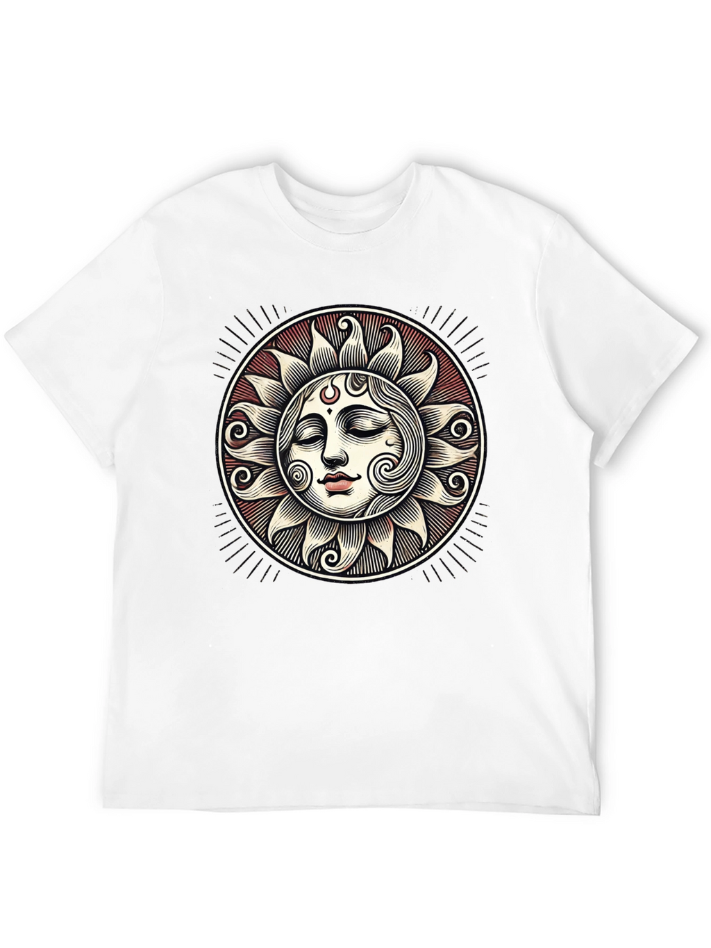 Celestial Sun Face Graphic Tee