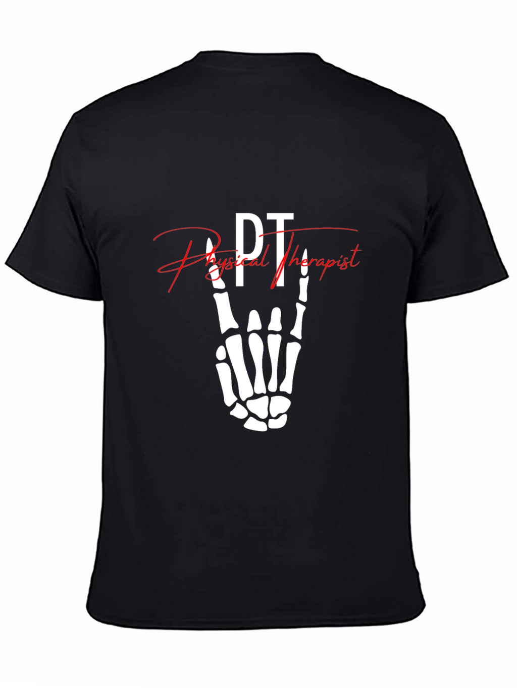 PT Physical Therapist Skeleton Hand T-Shirt