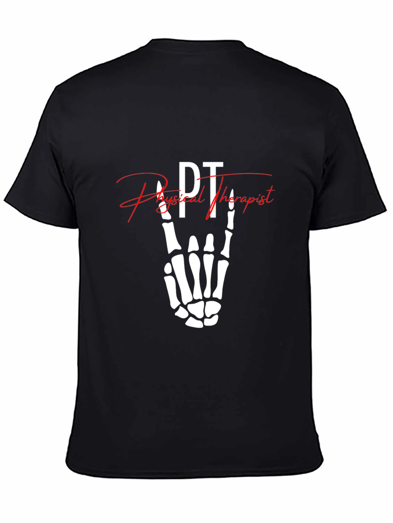 PT Physical Therapist Skeleton Hand T-Shirt