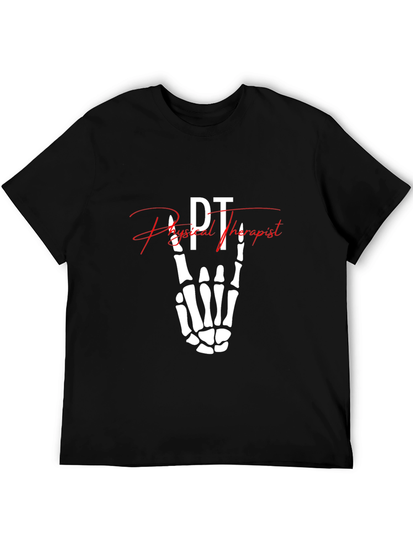 PT Physical Therapist Skeleton Hand T-Shirt