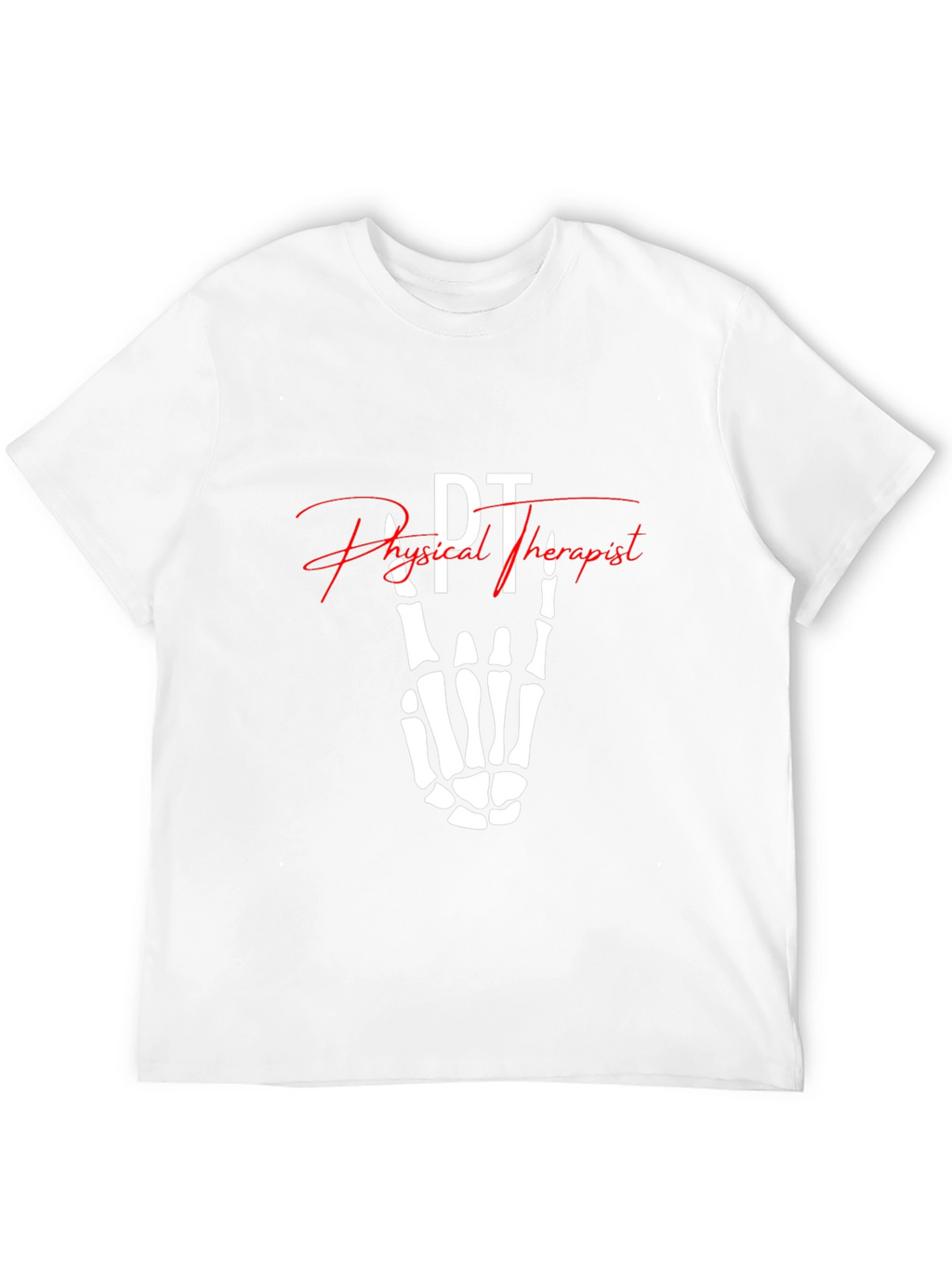 PT Physical Therapist Skeleton Hand T-Shirt