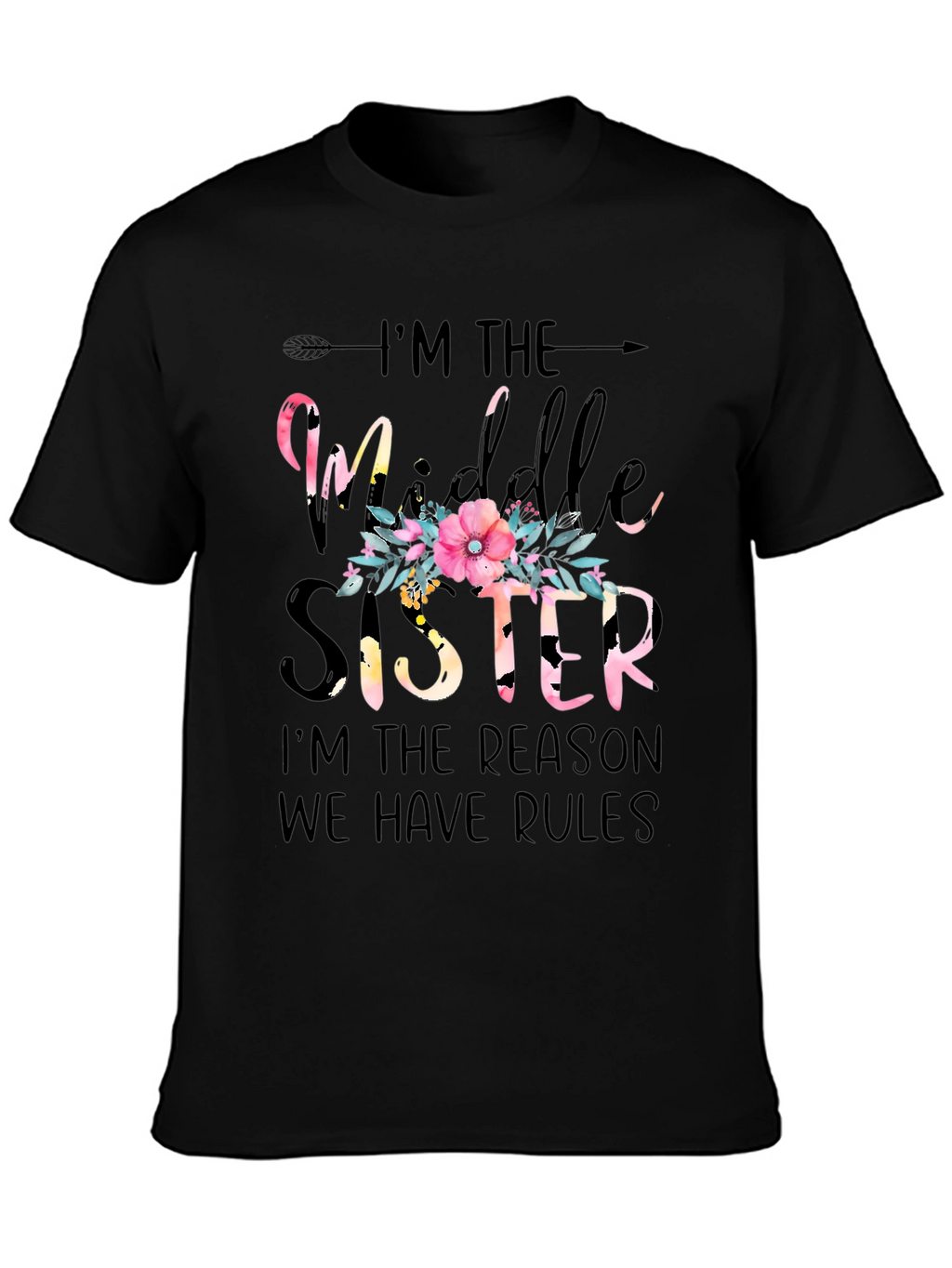 Middle Sister Floral Graphic Tee