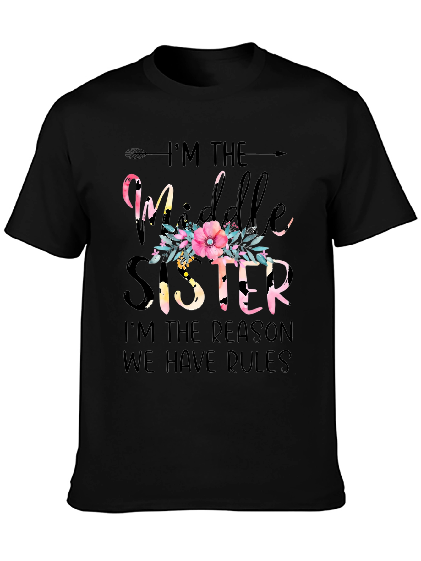 Middle Sister Floral Graphic Tee