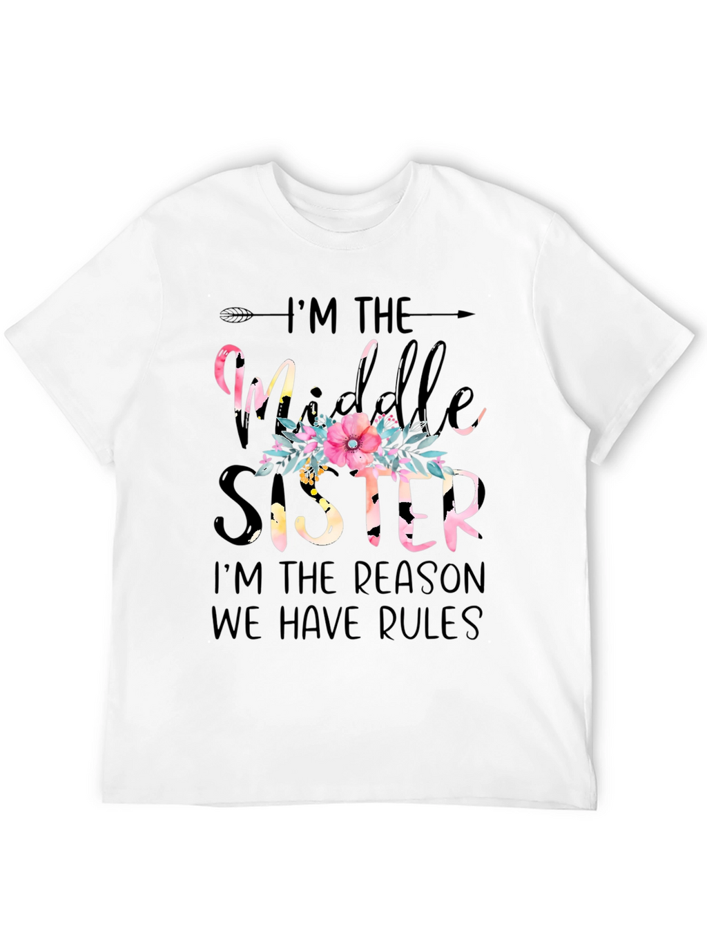 Middle Sister Floral Graphic Tee