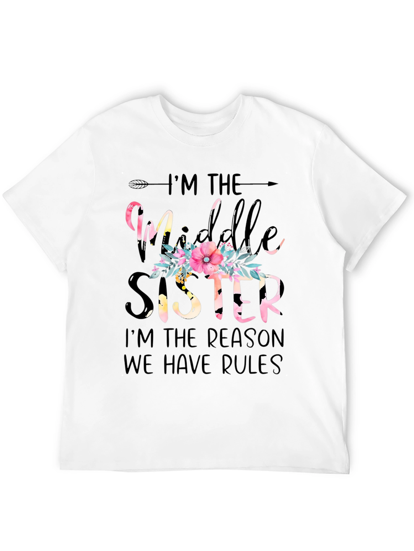 Middle Sister Floral Graphic Tee