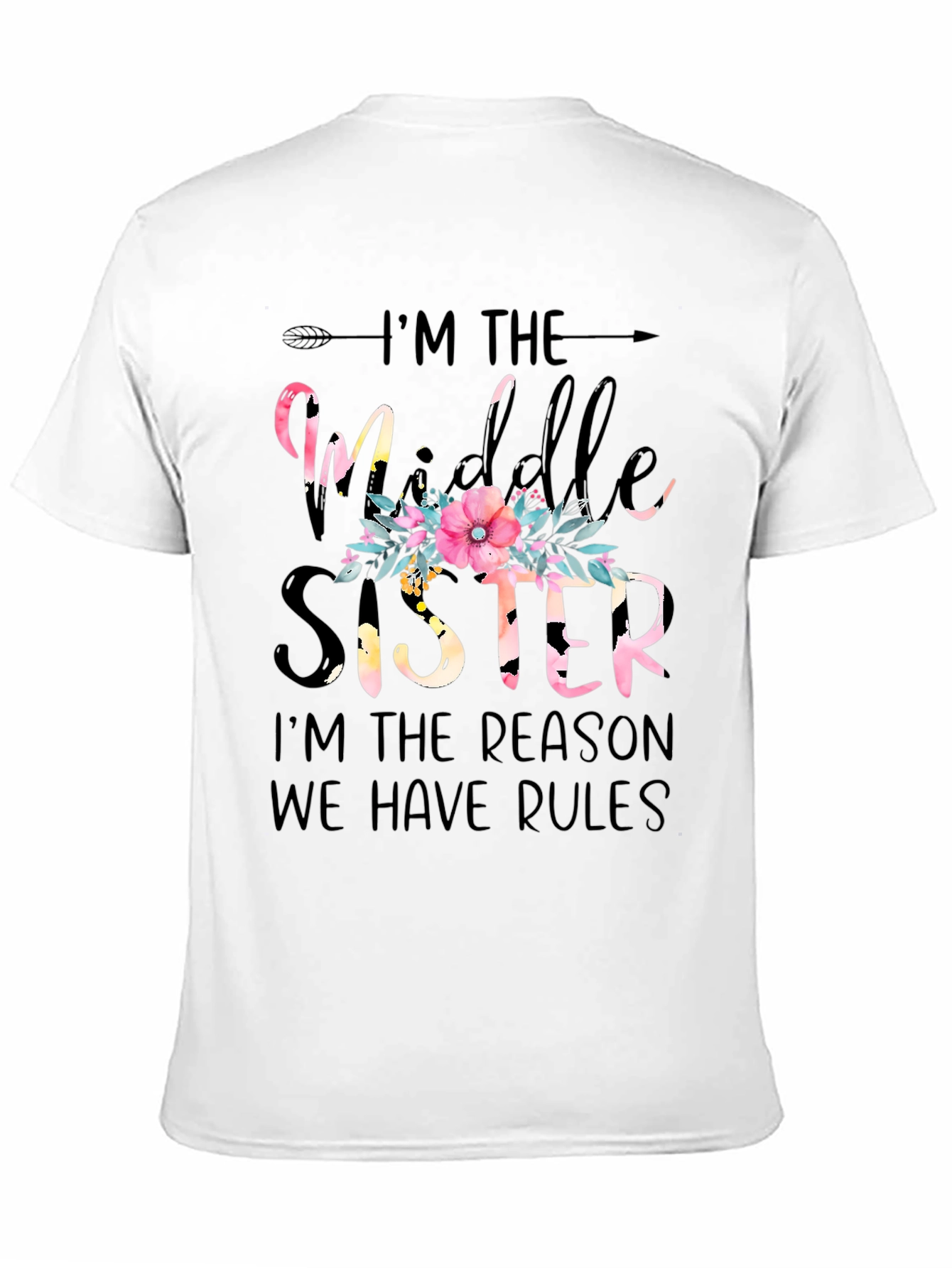 Middle Sister Floral Graphic Tee