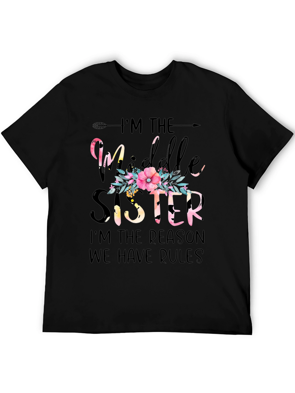 Middle Sister Floral Graphic Tee