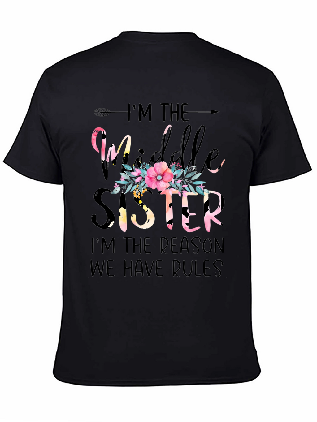 Middle Sister Floral Graphic Tee
