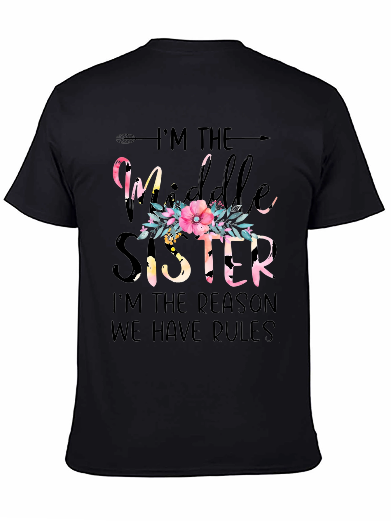 Middle Sister Floral Graphic Tee
