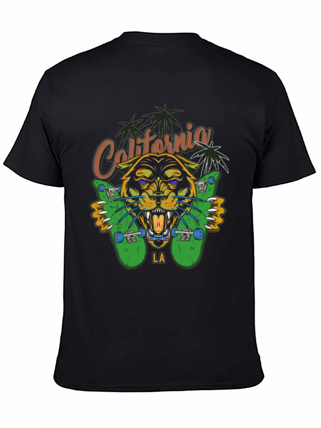 California LA Panther Skateboard T-Shirt