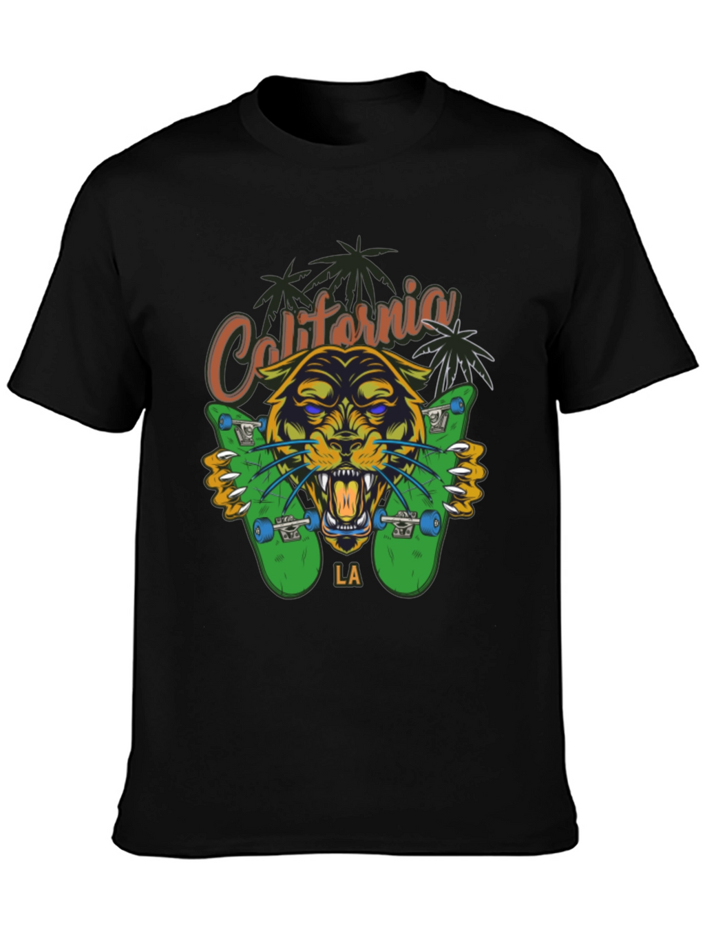 California LA Panther Skateboard T-Shirt