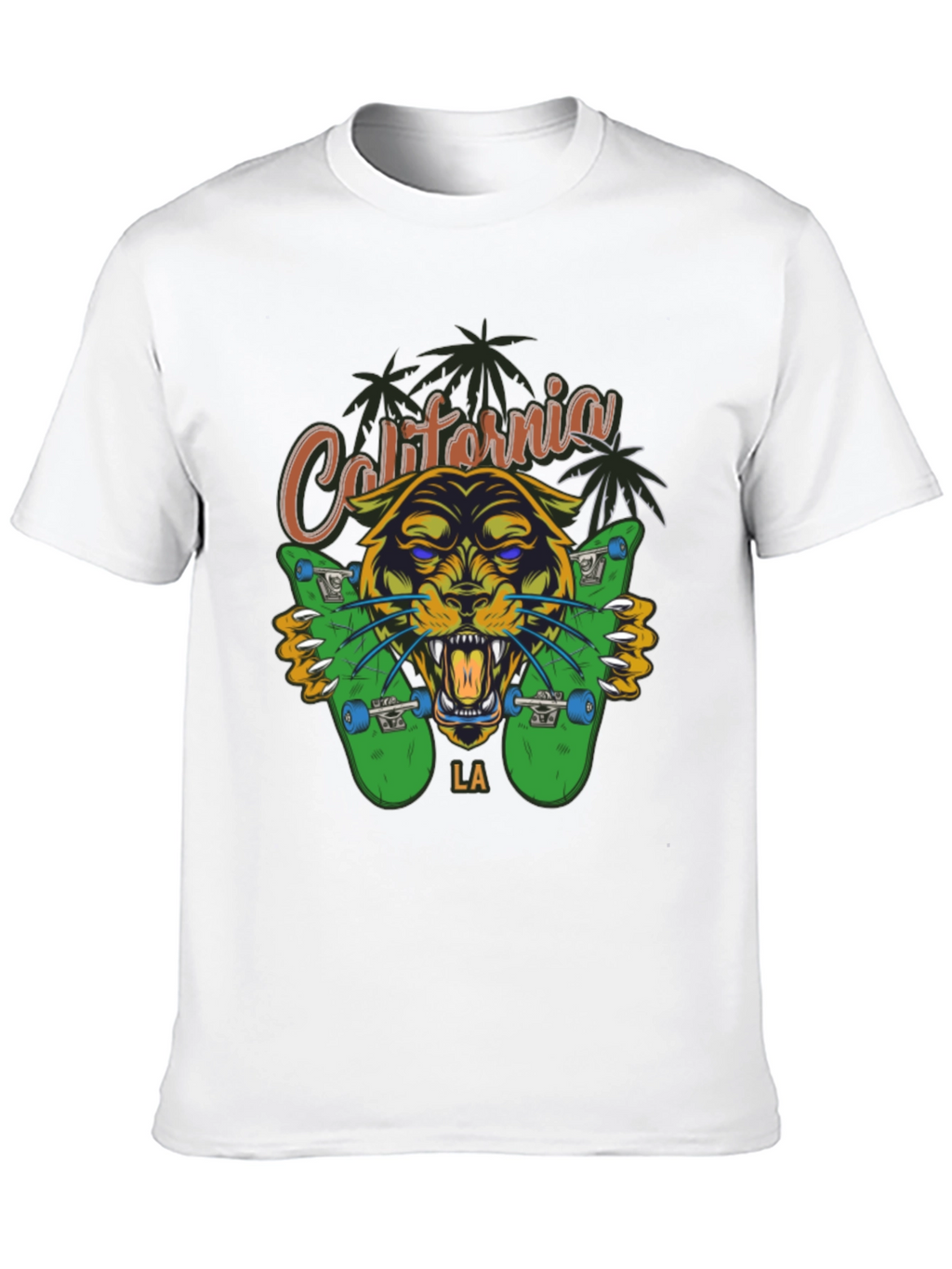 California LA Panther Skateboard T-Shirt