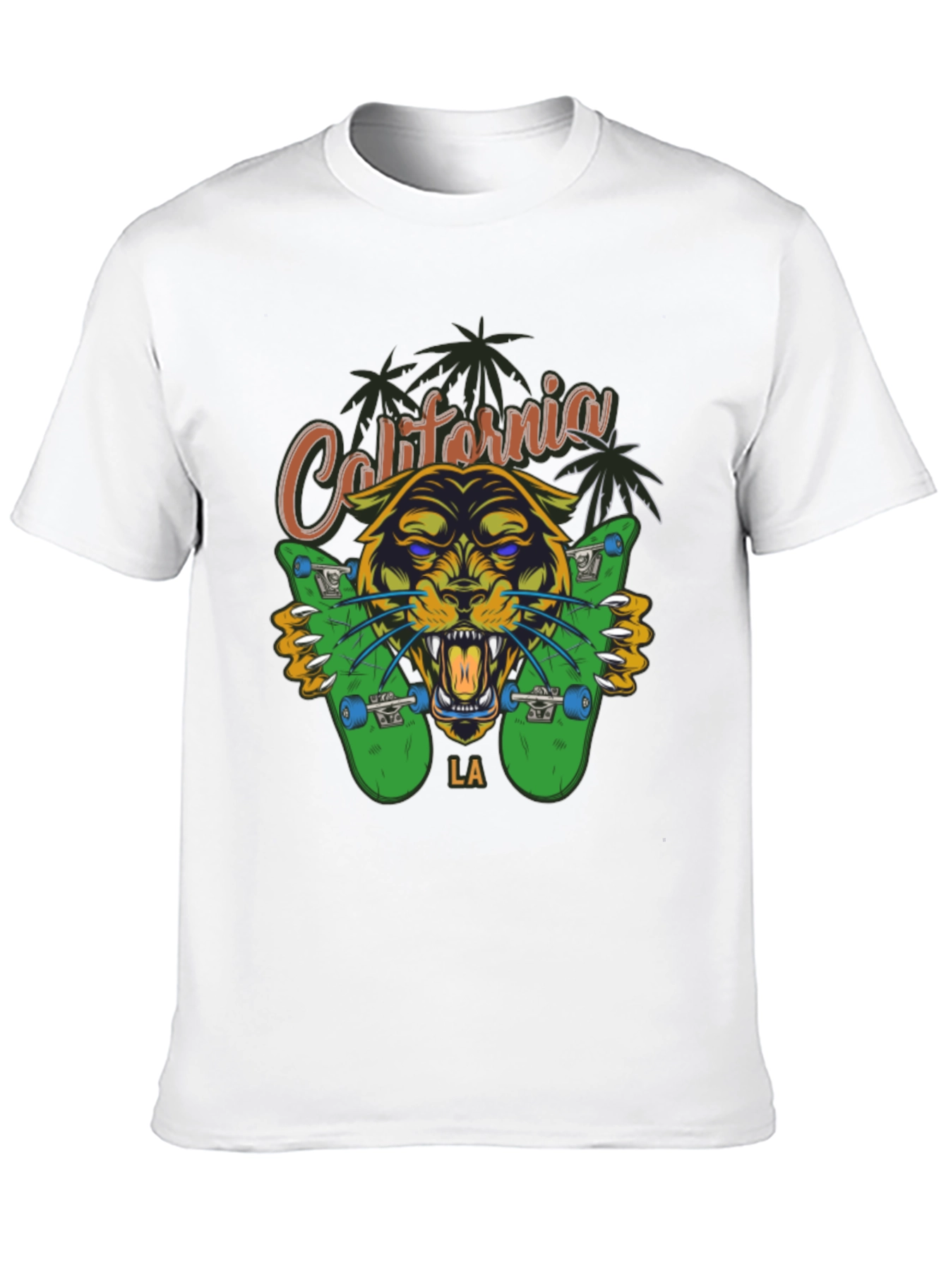 California LA Panther Skateboard T-Shirt