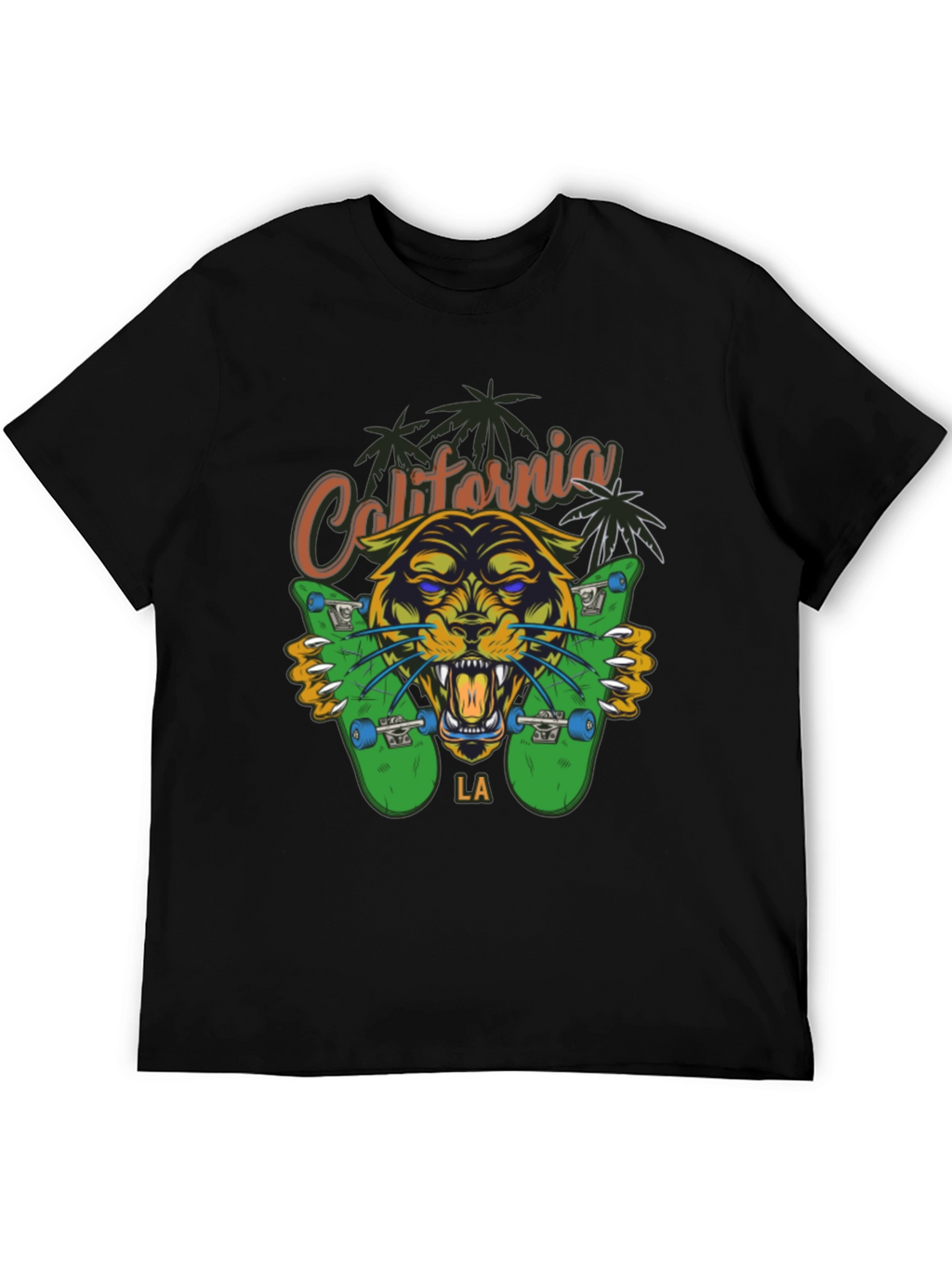 California LA Panther Skateboard T-Shirt