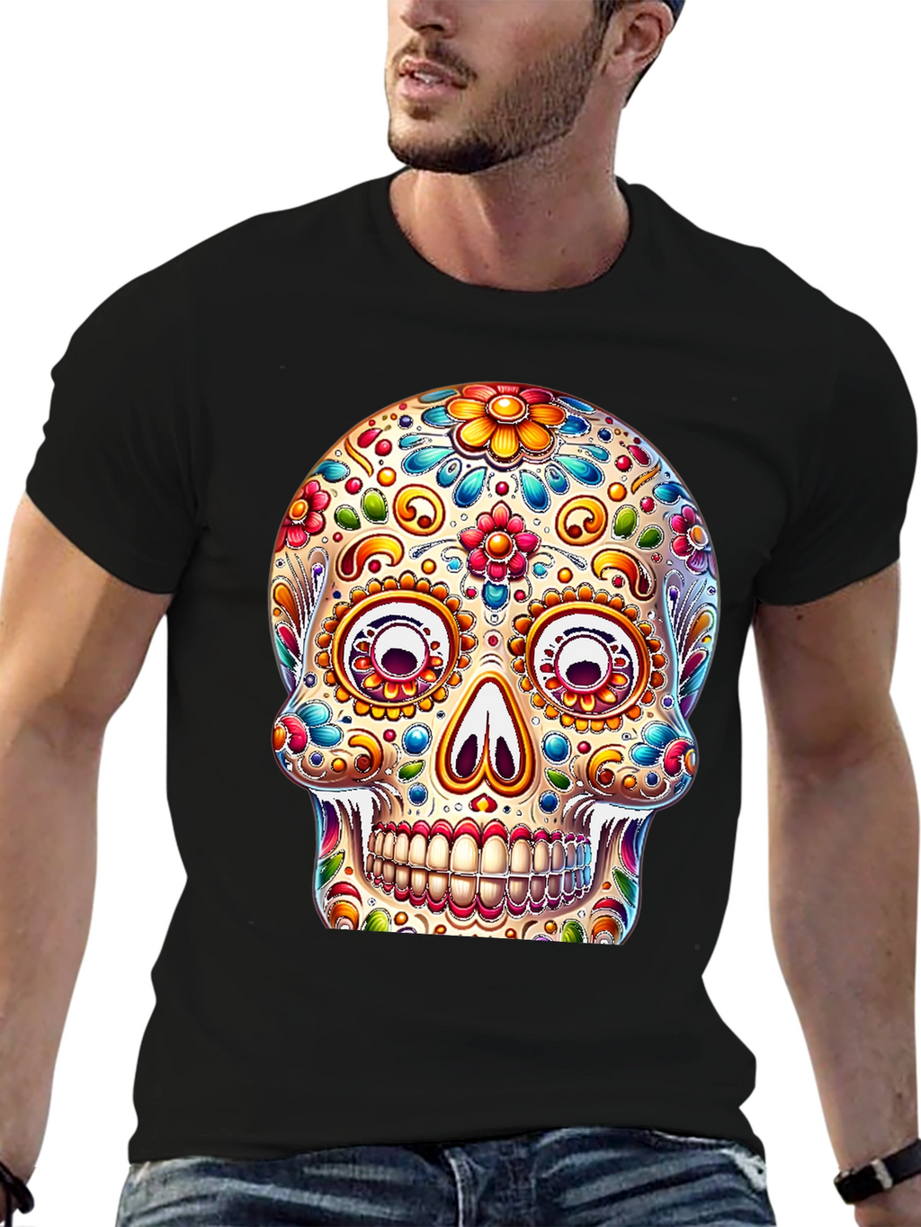 Sugar Skull Black T-Shirt