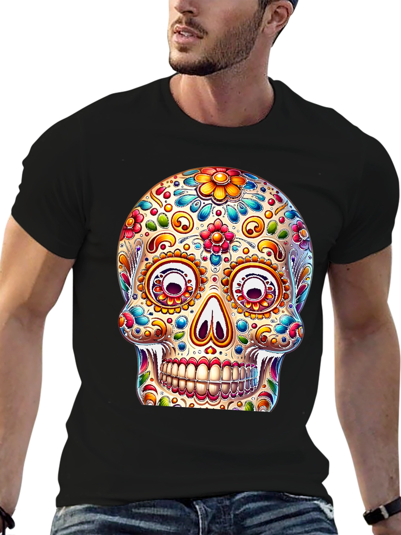 Sugar Skull Black T-Shirt