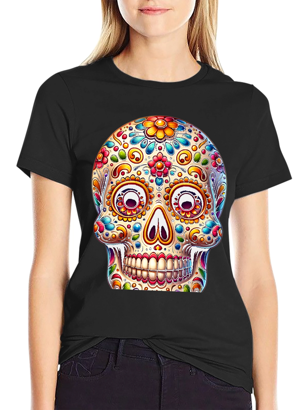 Sugar Skull Black T-Shirt
