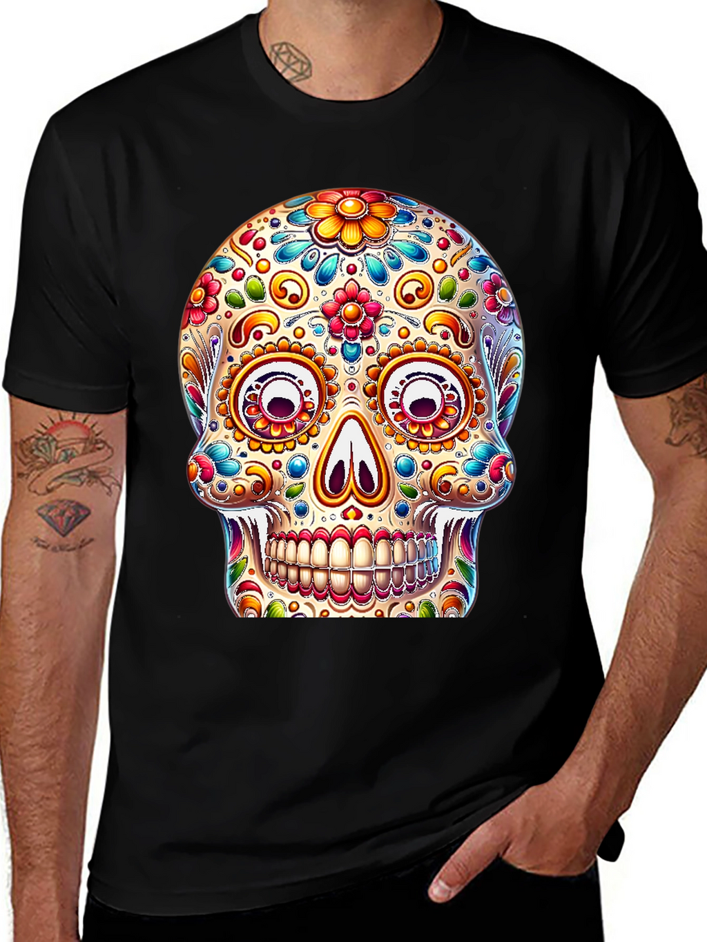 Sugar Skull Black T-Shirt