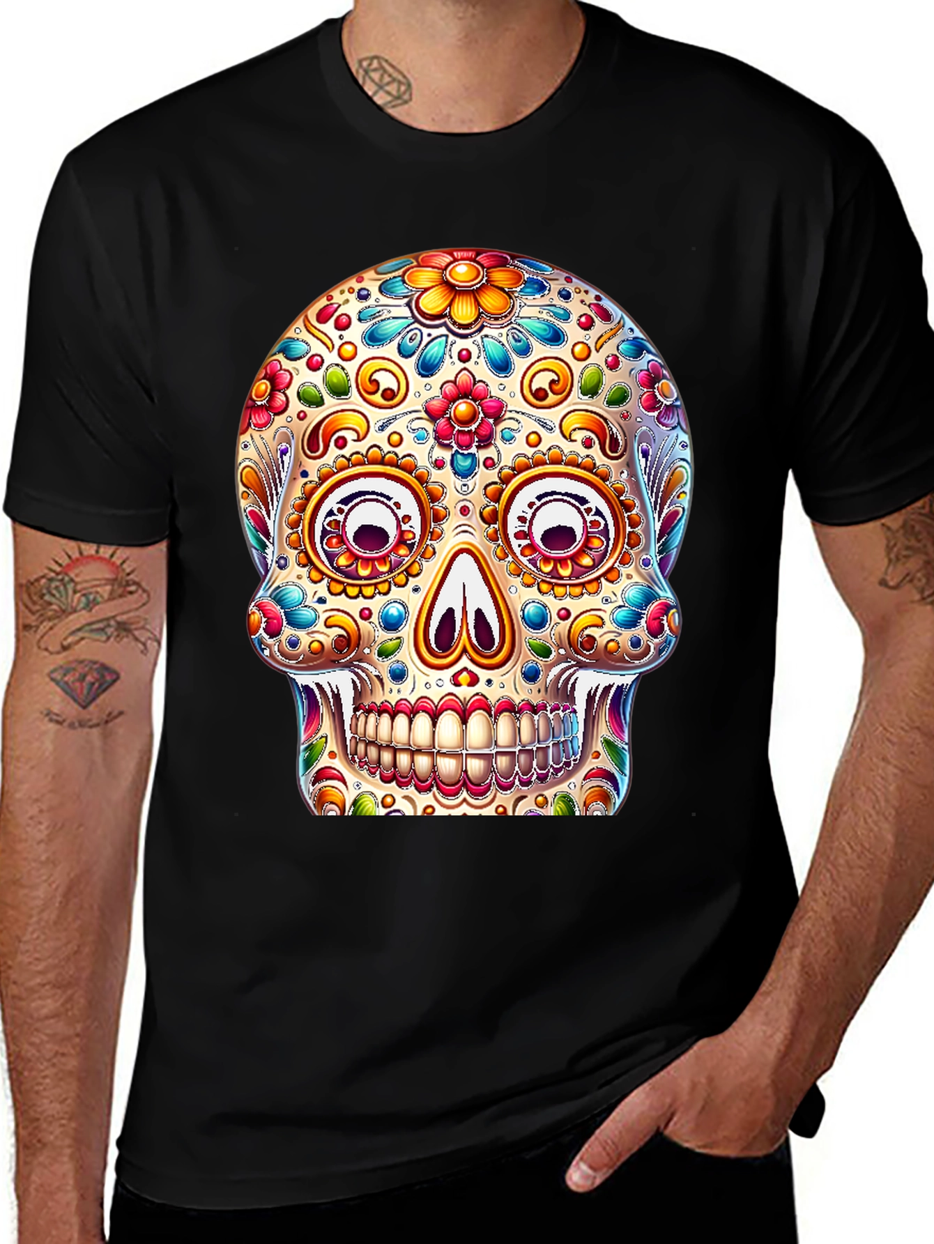 Sugar Skull Black T-Shirt