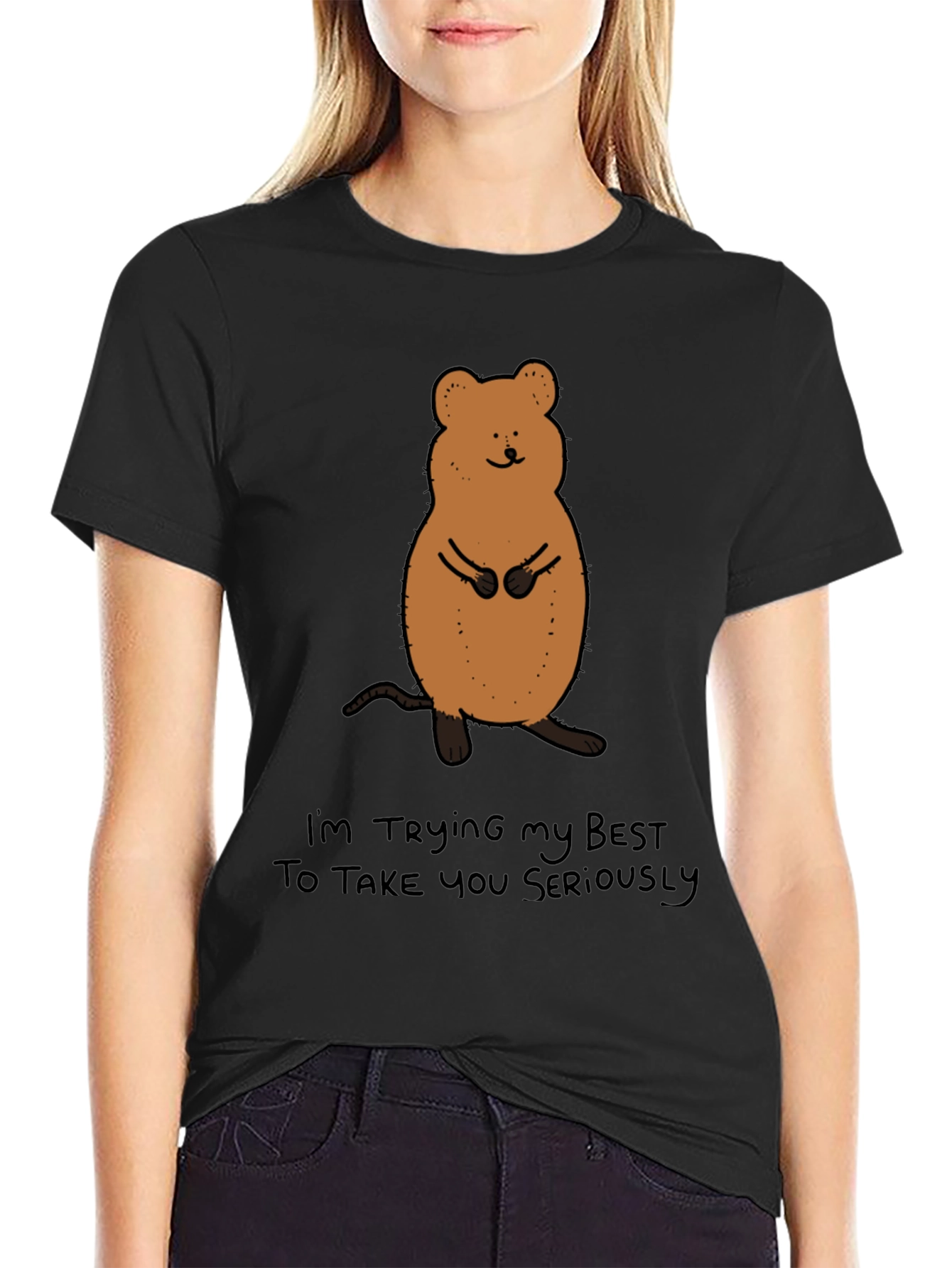 Funny Quokka T-Shirt - Im Trying My Best