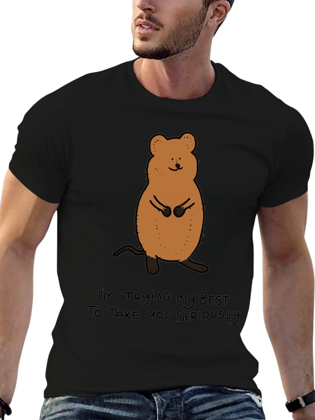 Funny Quokka T-Shirt - Im Trying My Best
