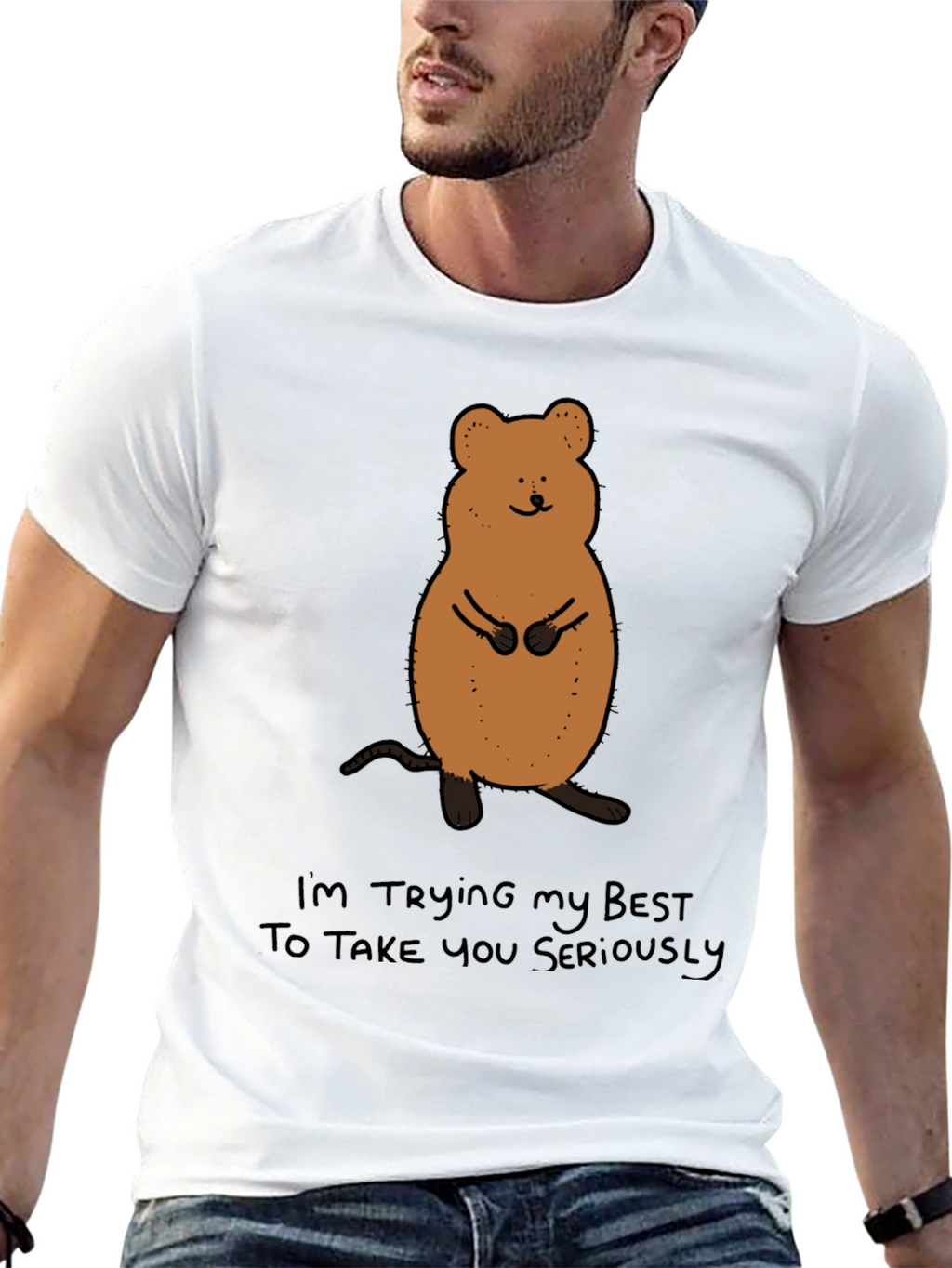 Funny Quokka T-Shirt - Im Trying My Best