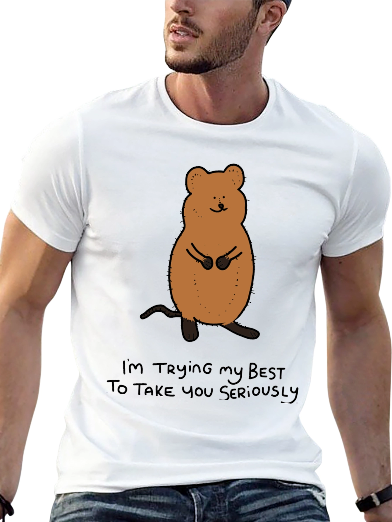 Funny Quokka T-Shirt - Im Trying My Best