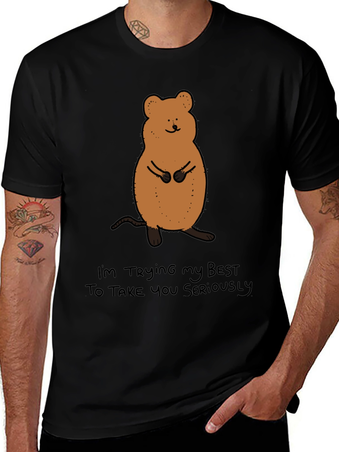 Funny Quokka T-Shirt - Im Trying My Best