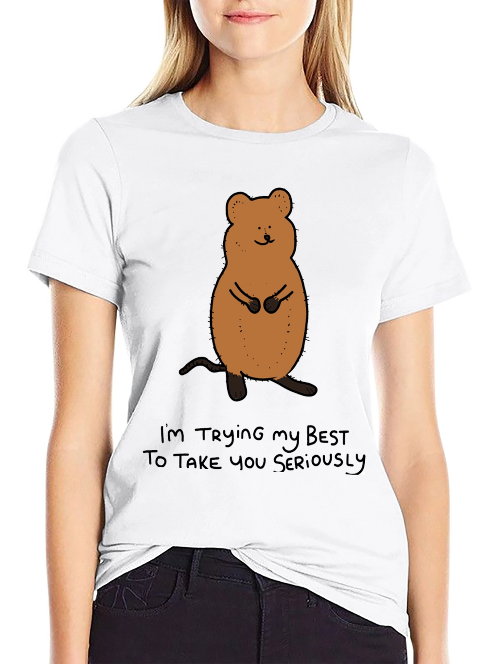 Funny Quokka T-Shirt - Im Trying My Best
