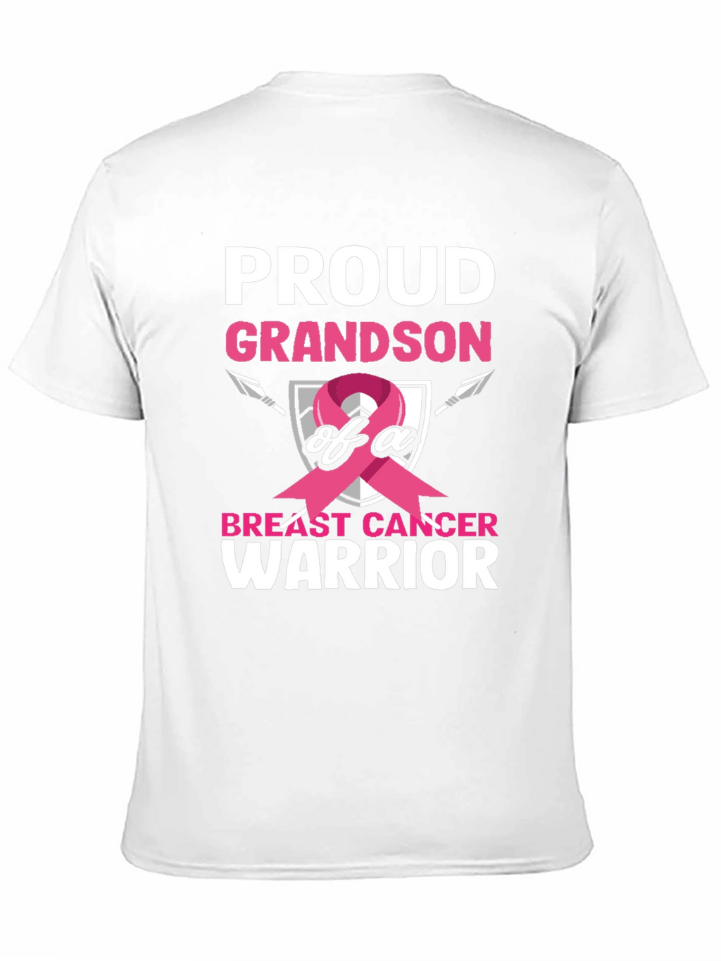 Proud Grandson Breast Cancer Warrior T-Shirt