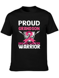Proud Grandson Breast Cancer Warrior T-Shirt