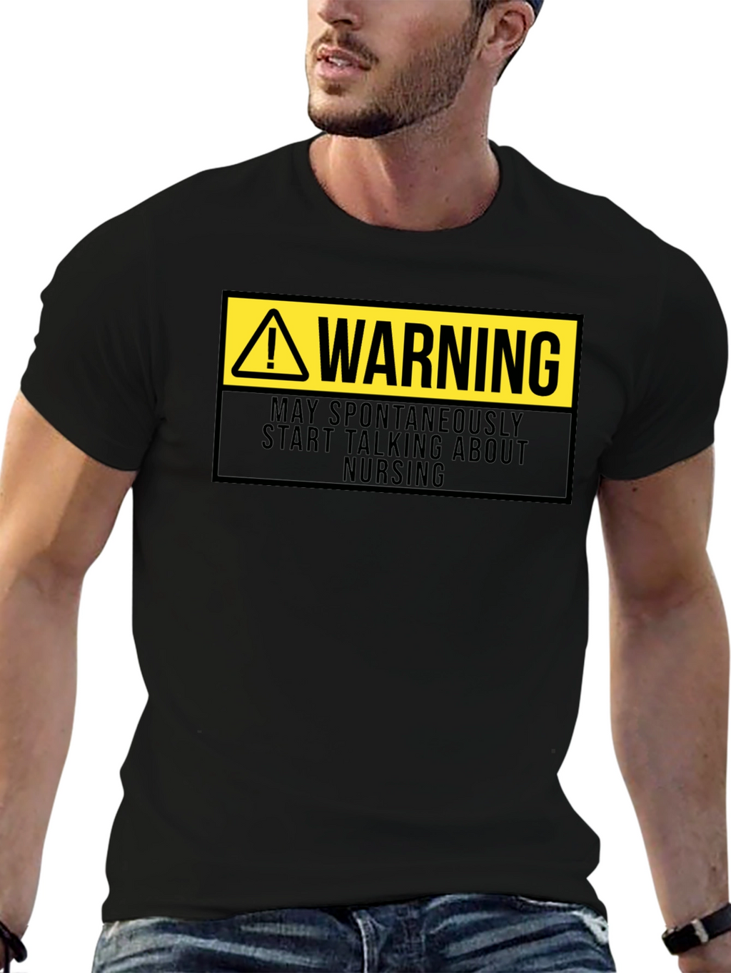 Warning: May Spontaneously Talk About Nursing T-Shirt