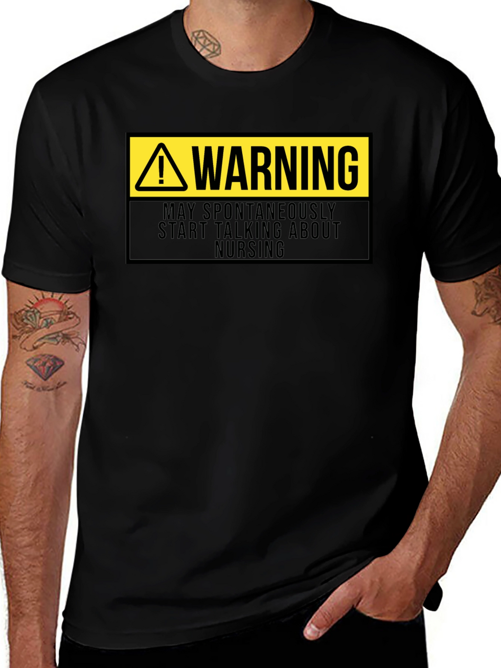 Warning: May Spontaneously Talk About Nursing T-Shirt