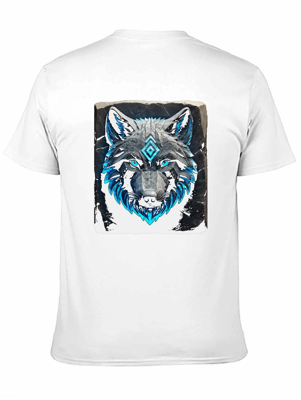 Wolf Graphic Tee - Black Cotton T-Shirt