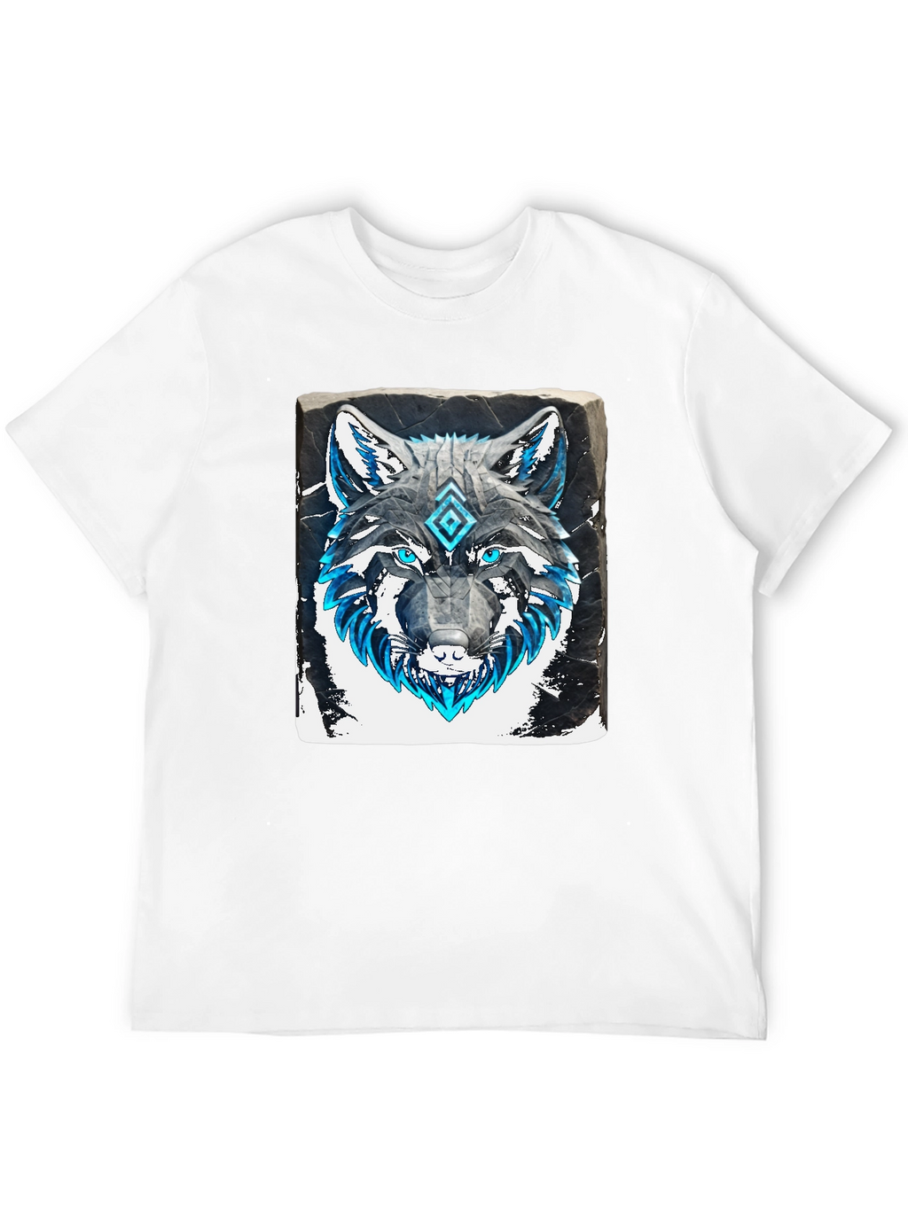 Wolf Graphic Tee - Black Cotton T-Shirt