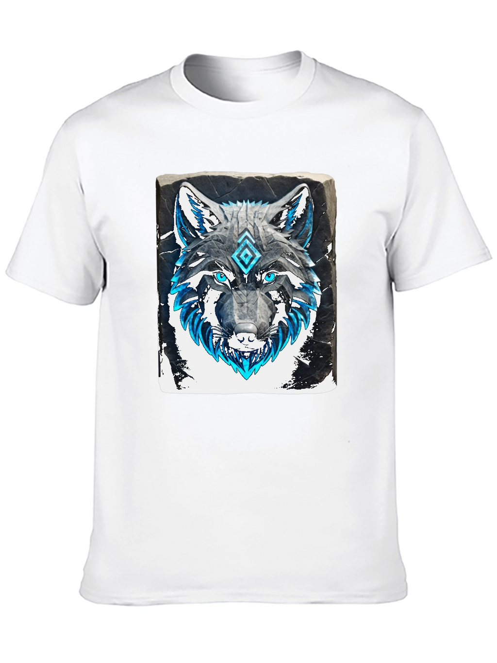 Wolf Graphic Tee - Black Cotton T-Shirt