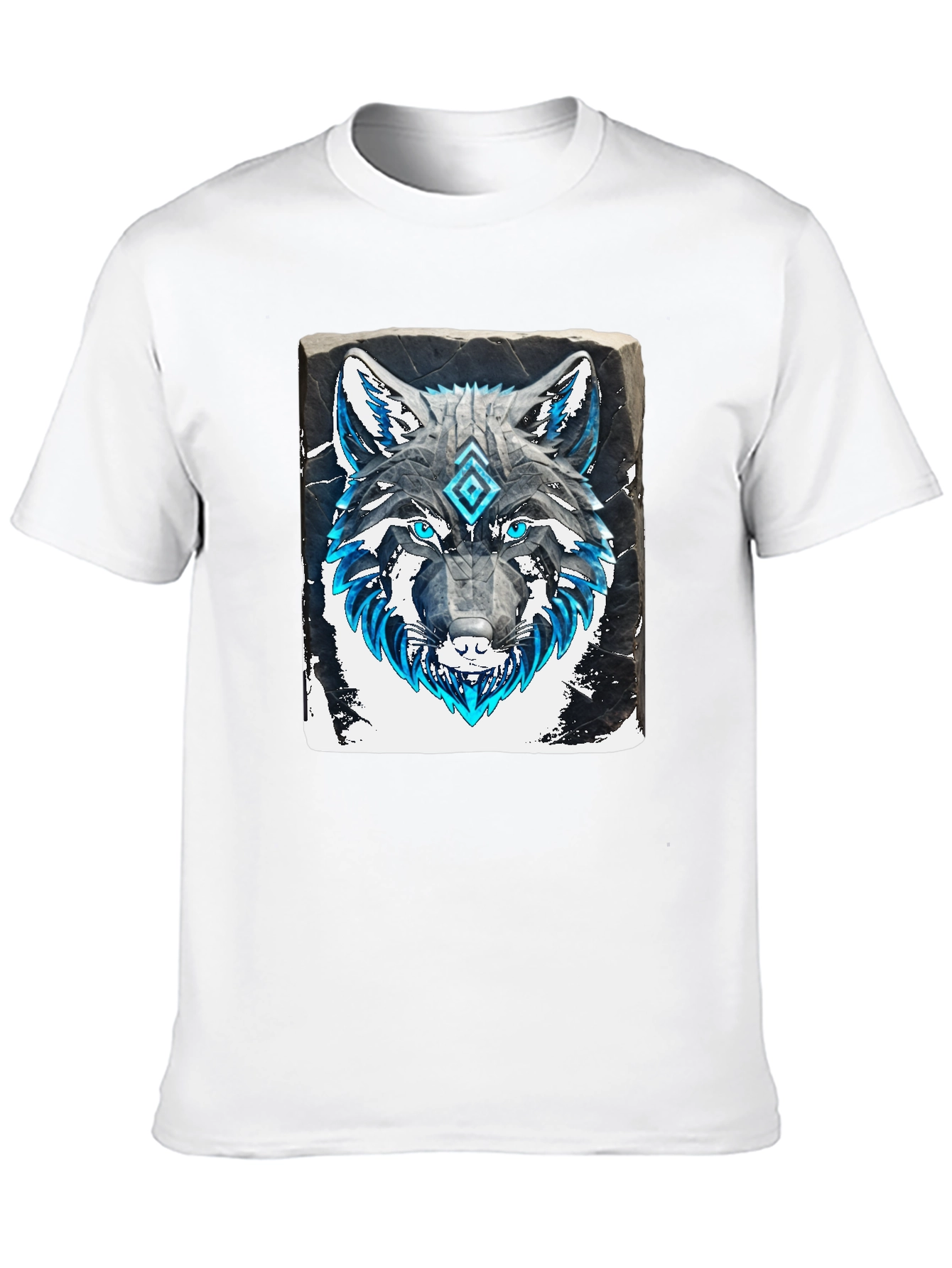 Wolf Graphic Tee - Black Cotton T-Shirt