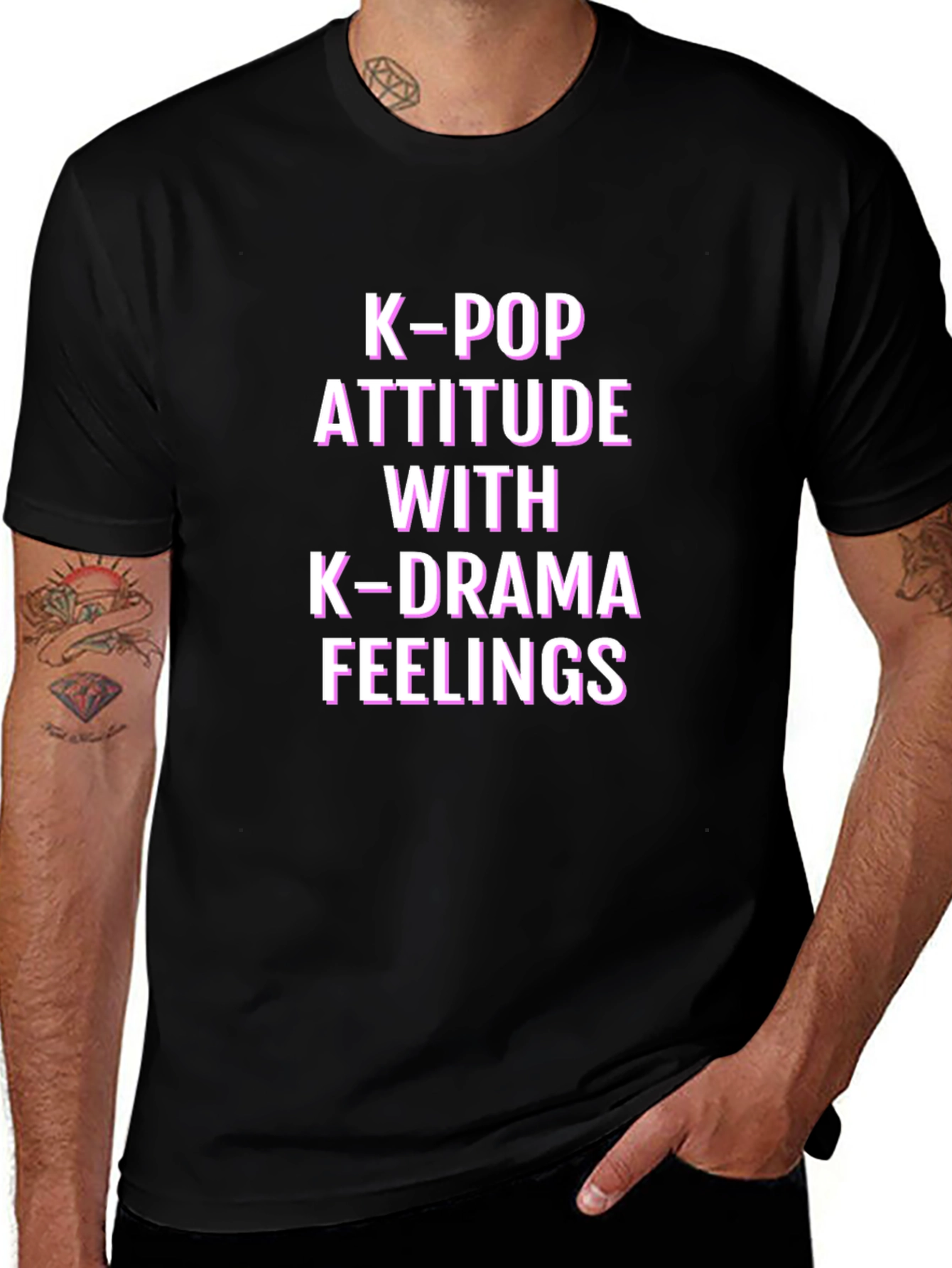 K-Pop Attitude K-Drama Feelings Graphic T-Shirt