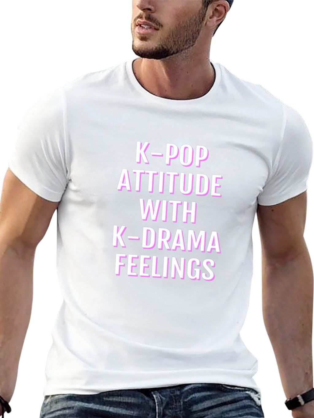 K-Pop Attitude K-Drama Feelings Graphic T-Shirt
