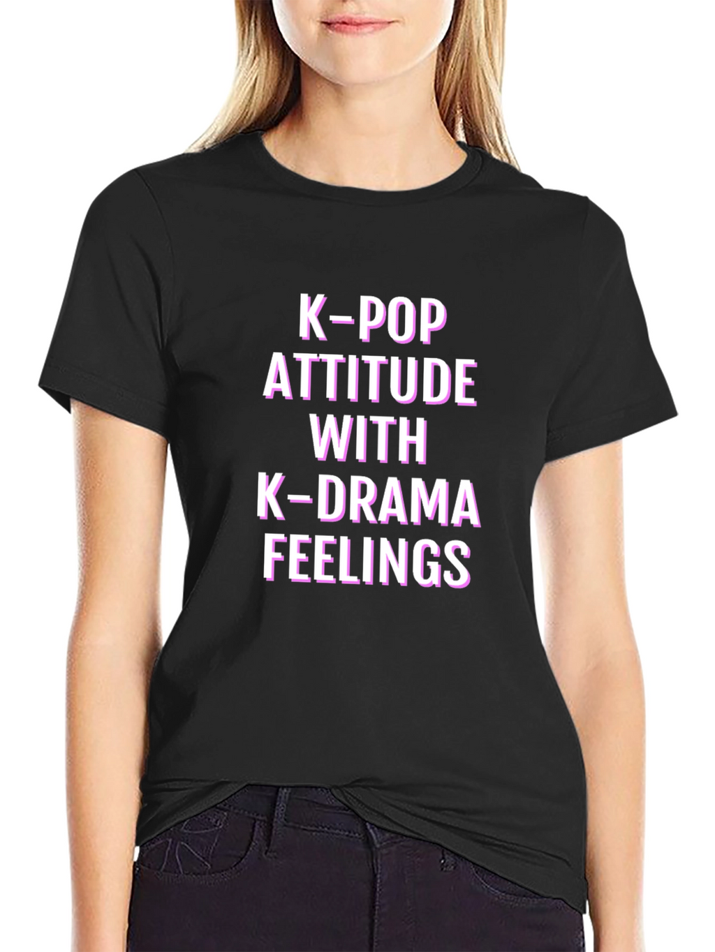 K-Pop Attitude K-Drama Feelings Graphic T-Shirt