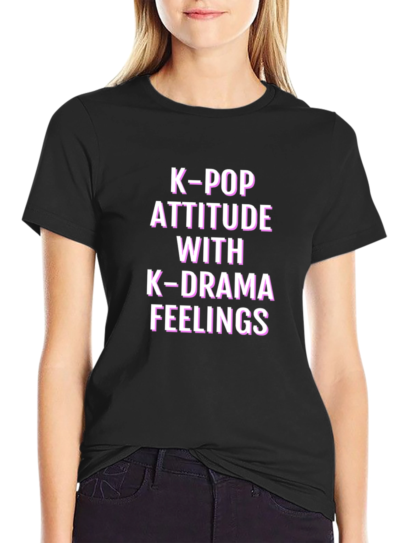 K-Pop Attitude K-Drama Feelings Graphic T-Shirt