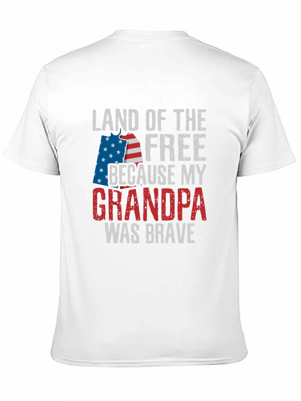 Land of the Free Grandpa Patriotic T-Shirt