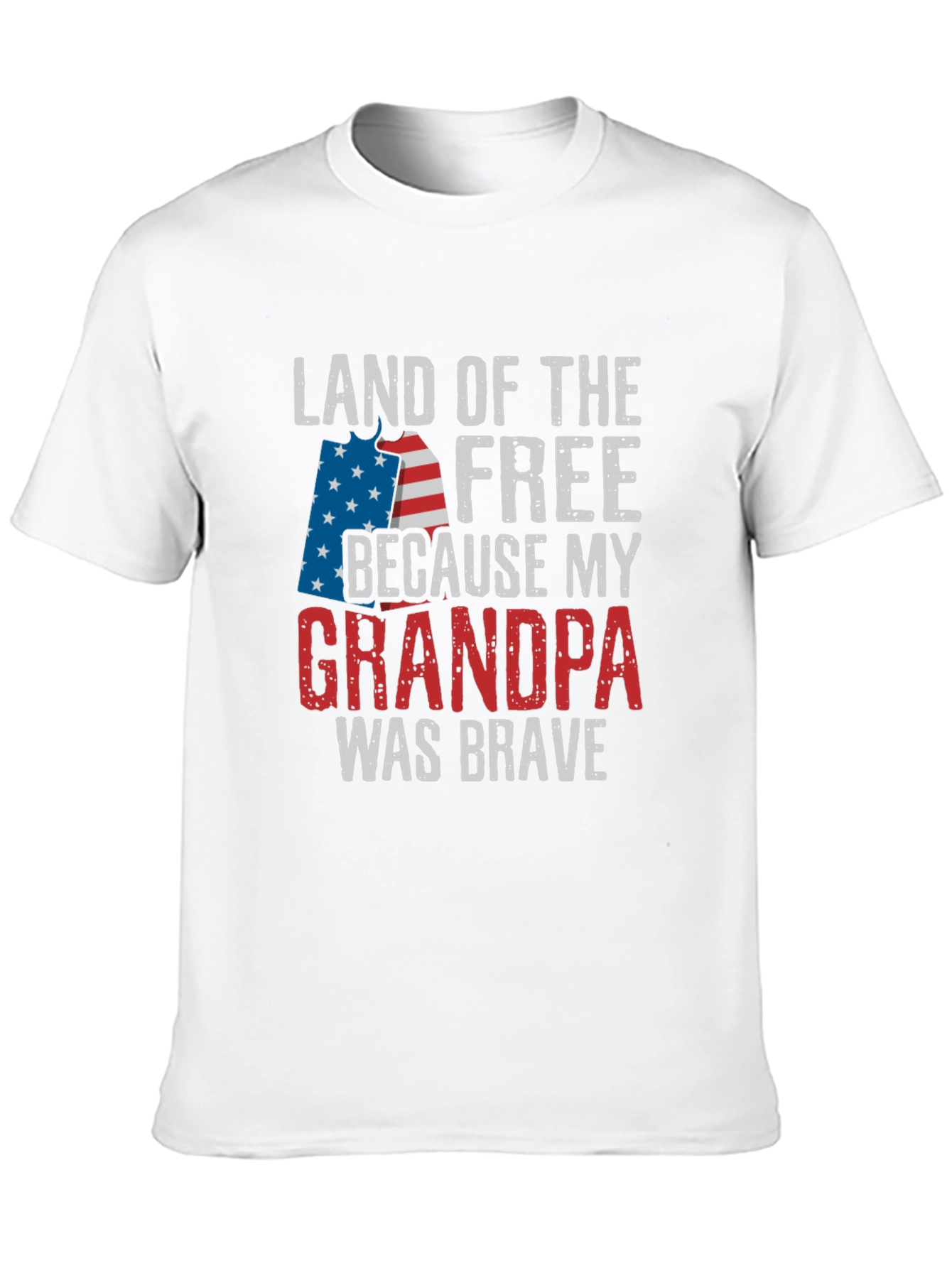 Land of the Free Grandpa Patriotic T-Shirt