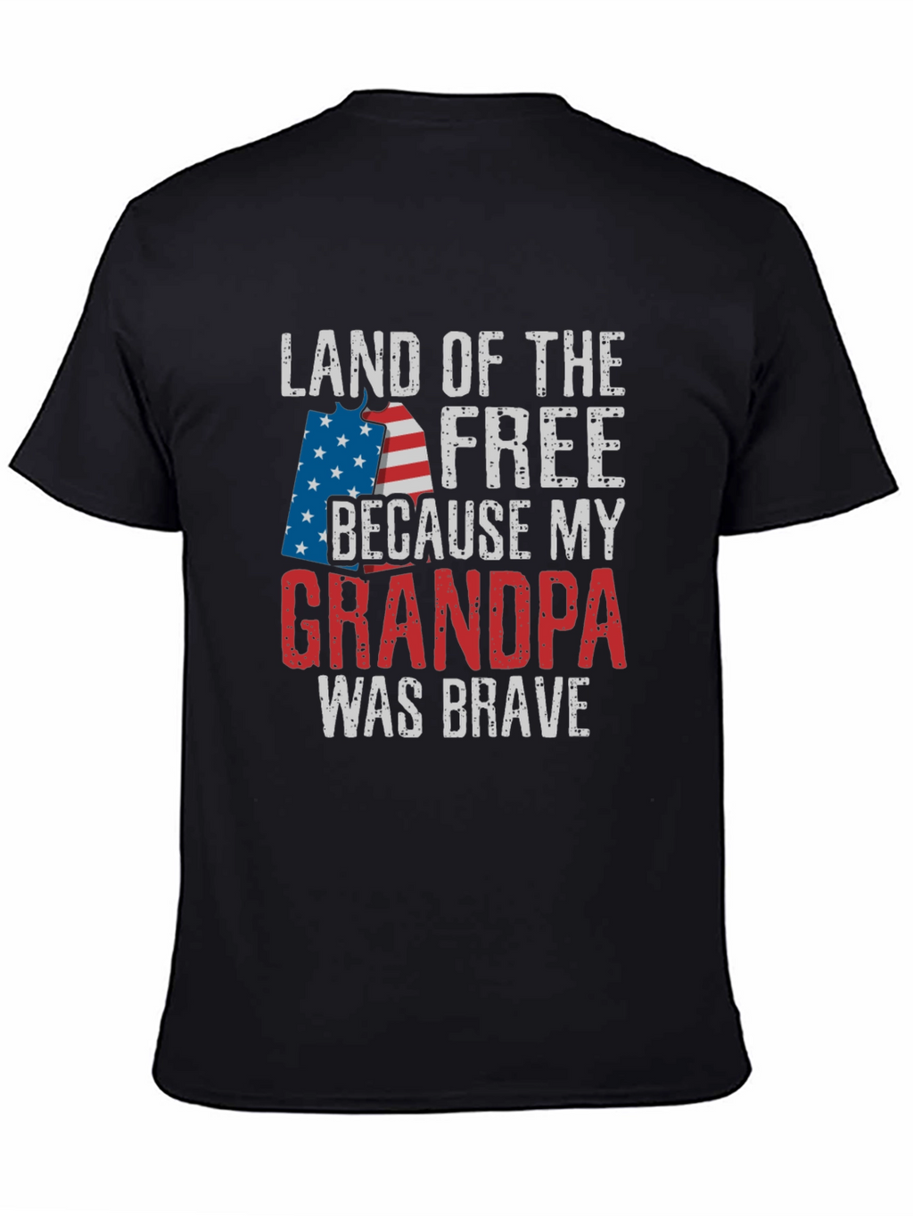 Land of the Free Grandpa Patriotic T-Shirt